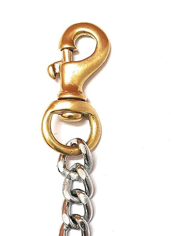 KittuPet Dog Stainless Steel 152 cm Long Leash Chain with Strong Brass Hook for All Breed Dogs - Image 2